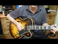 Here is a 1956 ES-350 that was brought to my shop (by the original owner!) for a set-up and a new bridge. The replacement bridge from Gibson was defective...see this vid- www.youtube.com So I decided to go with a Tonepros bridge.