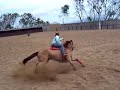 Competindo na prova dos tres tambores