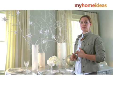 white table - Style Editor Heather Chadduck walks you through the steps to create this shimmering holiday table.