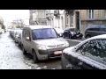 la rue de france avec la neige