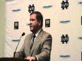Notre Dame head coach Brian Kelly (Feb. 10, 2012)