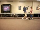 An NIU dance off between Andy and Sean An NIU dance off between Andy and Sean