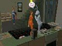 i have a sims 2 girl named dorthy. her asperation is family. no guy will date her though!
so the social bunny hung-out with her. but dorthy doesn't like social bunny! lol!
(dorthy is in orange, wendy is in blue, and wendy's husband johnny is in red)