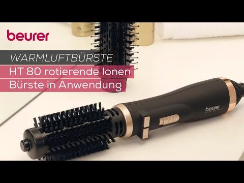 Quick Start Video zur rotierenden Warmluftbürste HT 80 von Beurer.