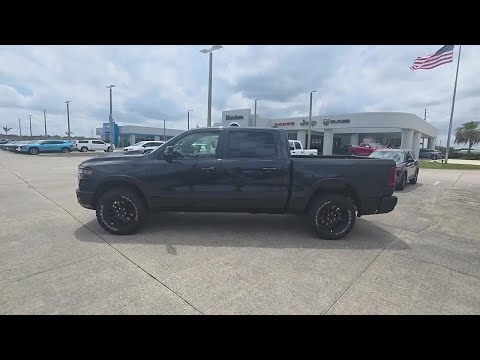 New 2026 Forged Blue Metallic Exterior Paint RAM REBEL 4X4 CREW CAB 5