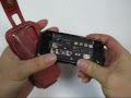 PDair Leather Case for Nokia N97 mini - Flip Type (Red)