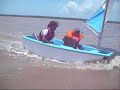 Cnpirogue voile Guyane - Matin�e voile - Film 3