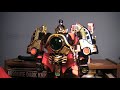 featuring the zords of mighty morphin power rangers: season two . important times: zord background: 1:05 zord packages (how they were sold): 1:40 breakdown of separate thunder zords: red dragon: 2:50 unicorn/griffon: 3:52 lion: 4:30 fire bird: 5:05 thunderzord assault team: 6:25 - 10:08 red dragon transformation: 6:55 white tiger zord: 10:09 thunder megazord transformation: 14:25 thunder megazord: 18:48 mega tigerzord combination: 21:28 mega tigerzord: 24:50 tor: 25:32 ultrazord combination: 28:40 ultrazord: 30:31 serpentara: 31:28 serpentara transformation: 33:15