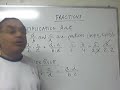 Fractions Multiplication and division rules explained