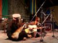 Qaiser playing rabab