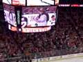 Sarah Palin Booed Loud, seat view. Flyers game.
