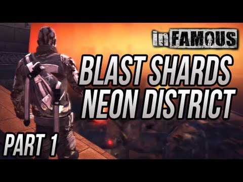 inFAMOUS - Blast Shard Locations "Neon District" - Part 1