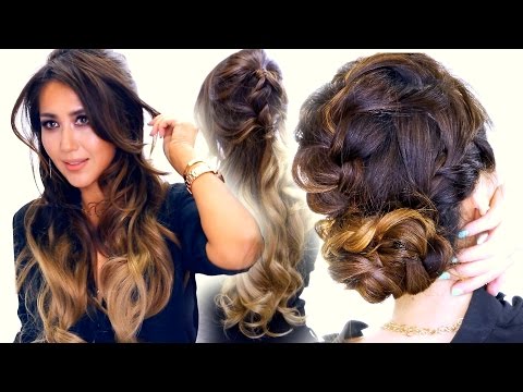 how to easy updo hairstyles