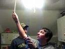 College Student smashs head on Fan