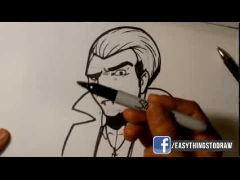 video-linktoworks-How to Draw Dracula - Easy Things to Draw