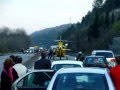 Incidente stradale con elisoccorso