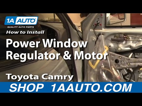 How To Install Replace Power Window Regulator and Motor Toyota Camry 92-96 1AAuto.com
