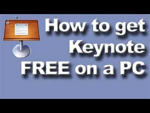 how to open keynote on pc