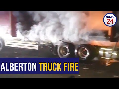WATCH | Man in critical condition after Alberton truck fire