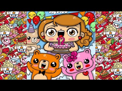 how to draw birthday party scene