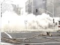 Big Brick Building Collapses After Fire