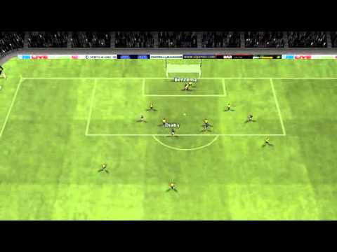 #runthemidfield - Benzema Goal scored during France vs Equateur after 3 minutes on Football Manager 2011.