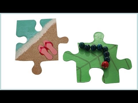 Aimants pour frigo avec puzzle