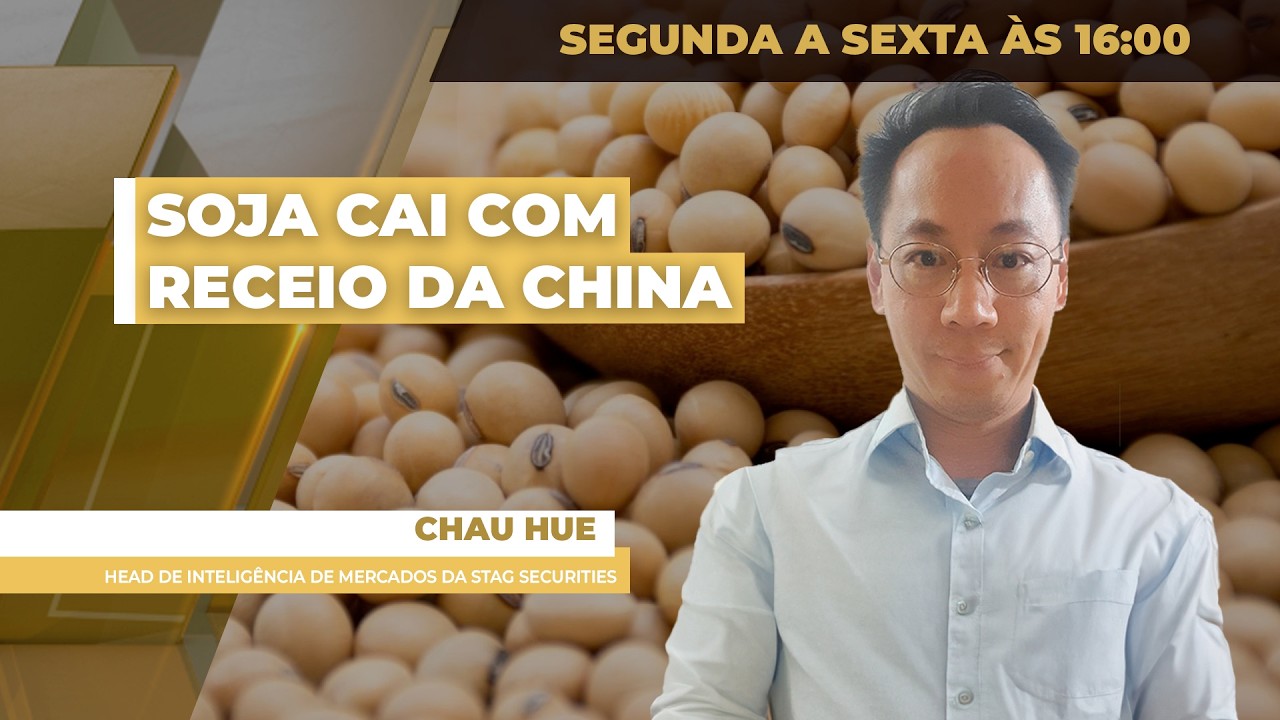 Soja cai em Chicago com receio de que a China possa não comprar as 8 milhões de toneladas anunciadas