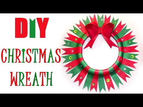 Christmas Wreath DIY / Easy Paper Christmas Wreath / Christmas Crafts Christmas Wreath DIY / Easy Paper Christmas Wreath / Christmas Crafts