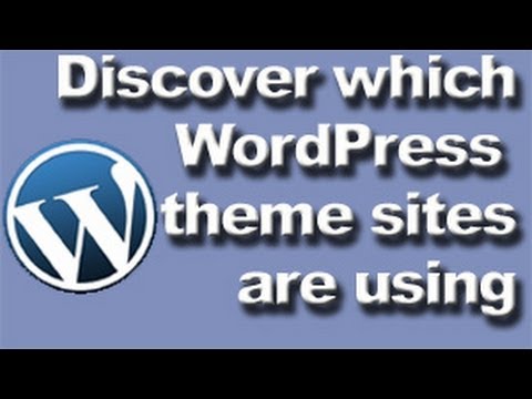 how to discover wordpress theme