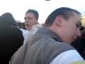 Luton Lads Escort Through Away Cage At Millwall Luton Lads Escort Through Away Cage At Millwall