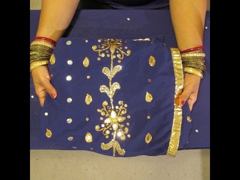 how to attach sequin trim