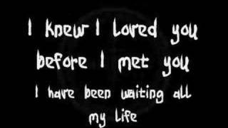 Savage Garden - I Knew I Loved You (Lyrics)