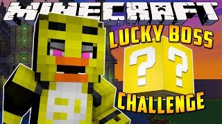Minecraft Mods : LUCKY BLOCK BOSS CHALLENGE - 5 Nights at Freddy's - Chica