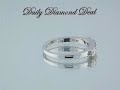 14K White Gold Anniversary 5 Stone Diamond Ring 0.67 CT www.DailyDiamondDeal.com
