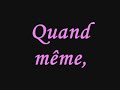 Fanny - Ancr�e � ton port (paroles)