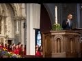 President Obama Speaks at an Interfaith Prayer Service in Boston