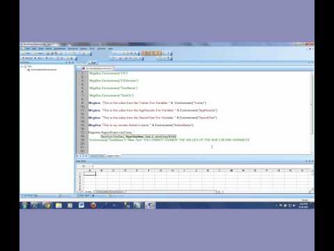 how to define environment variable in qtp