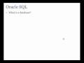 Oracle SQL - Introduction Part 1