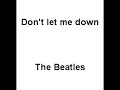 Don't