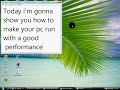 how to make your pc run with a good performance