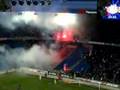 Pyroshow beim Derby zwischen dem FC Basel und dem FC Zürich