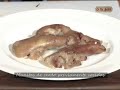 Manitas de cerdo con setas
