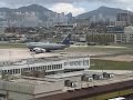 United Airlines Boeing 747 long takeoff Hong Kong Kai Tak United Airlines Boeing 747 long takeoff Hong Kong Kai Tak