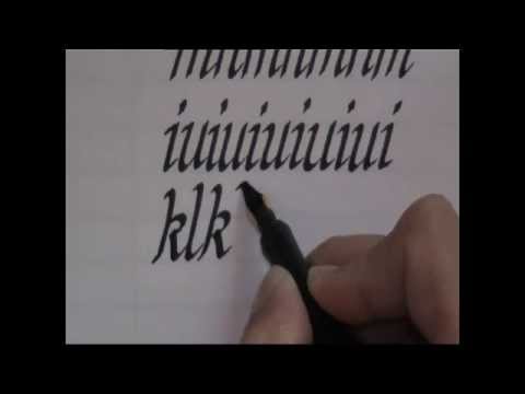 how to write calligraphy
