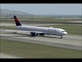 Delta Air Lines 767 departs SFO to ATL