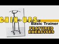Powertec Basic Trainer for Push Ups - Chin-Ups - Dips - Vertical Knee Raises