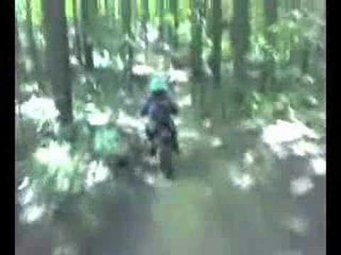 7 year old trail riding in White Cloud MI