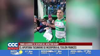 TOMÁS ALBORNOZ SE DESPIDIÓ DEL BENETTON RUGBY