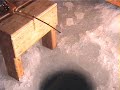 穂先に現れるワカサギの繊細なアタリ。竿：K-ZAN 桐電動 ゴールドステンバネ研磨高ガイドリール仕様SSライン：感度得0.125号仕掛け：渋りワカサギ0.5号オモリ：SS餌：紅サシ半カット某湖にて。